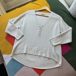 Madewell Waffle Henley Longsleeve Sweater
